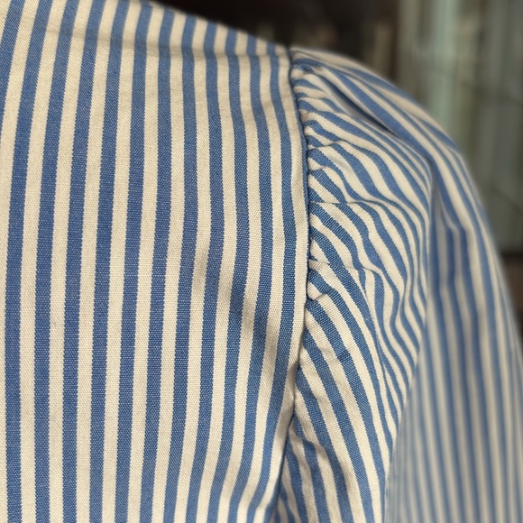 J. Crew Striped Puff Sleeve Striped Top 6 - Picture 10 of 12